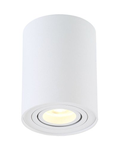 Светильник накладной CLT 410C1 WH Crystal Lux белый 1 лампа, основание белое в стиле современный круглый фото 2